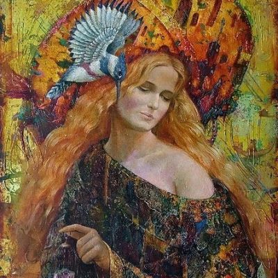 Мастер-класс по масляной живописи «Девушка-осень»