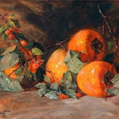 Мастер-класс по масляной живописи «Хурма»
