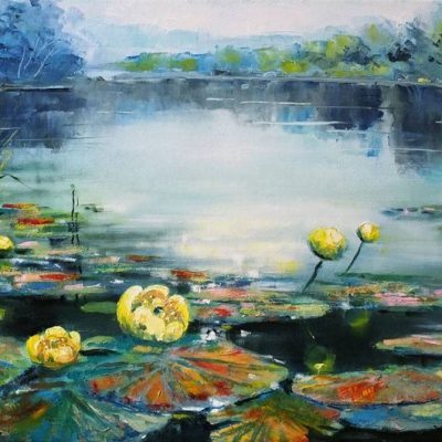Мастер-класс по масляной живописи «Кувшинки в пруду. Камерная живопись»