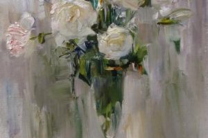 Мастер-класс по масляной живописи «Букет белых роз»