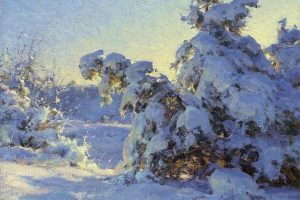 Мастер-класс по масляной живописи «Зимний пейзаж по мотивам работ Clyde Aspevig»