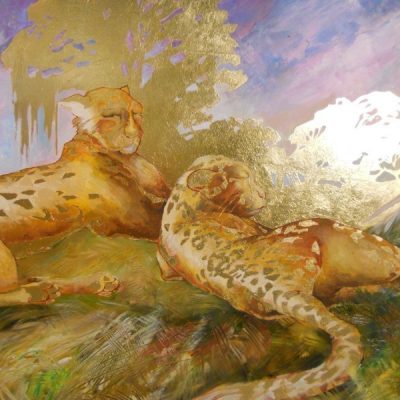Декоративная живопись с поталью