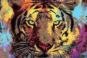 Мастер-класс по масляной живописи «Рисуем тигра в технике поп-арт»