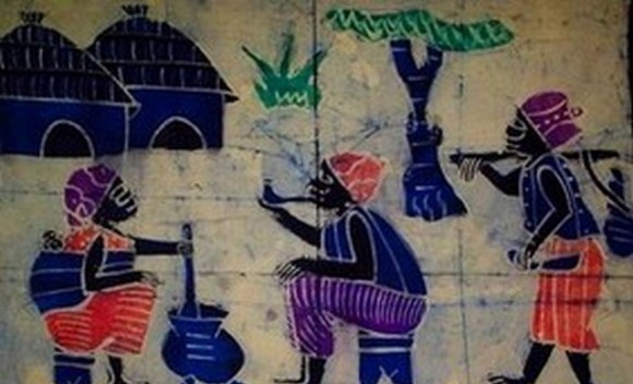 Батик - искусство росписи по льняной ткани